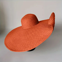 Load image into Gallery viewer, Orange Floppy Oversize Sun Hat
