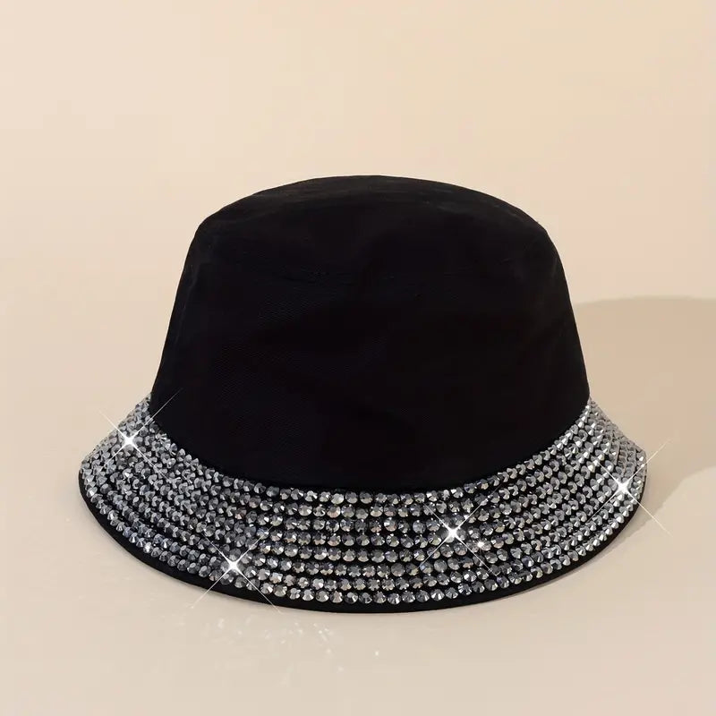 Black Bling Bucket Hat