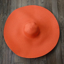 Load image into Gallery viewer, Orange Floppy Oversize Sun Hat

