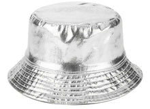 Load image into Gallery viewer, Silver Shiny Bucket Hat

