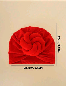Red Twisted Beanie