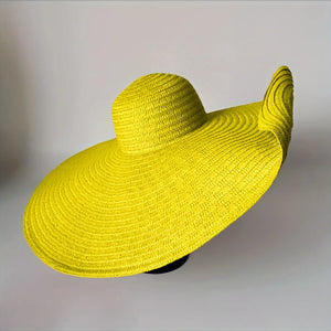Yellow Floppy Oversize Sun Hat