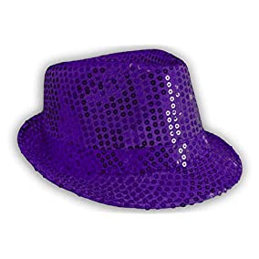 Purple Sequin Hat