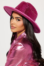 Load image into Gallery viewer, PINK RHINESTONE FEDORA
