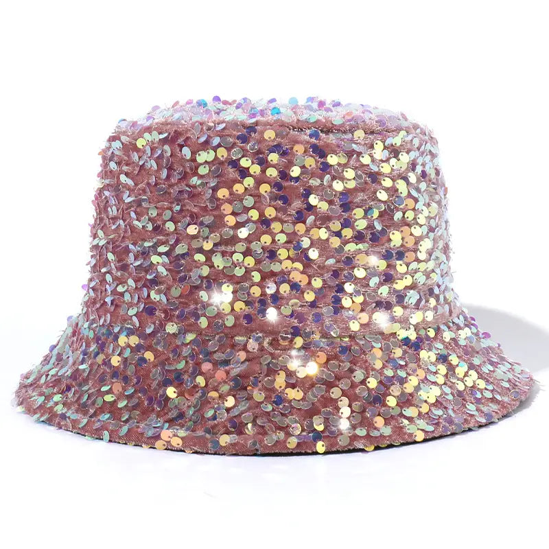 Pink Sequin Bucket Hat – ANGELIC HATS