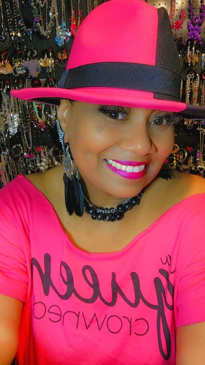 Pink & Black Fedora