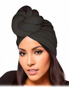 Black Twisted Turban