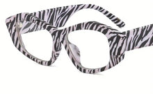 Load image into Gallery viewer, Zebra Print Black &amp; White Glasses
