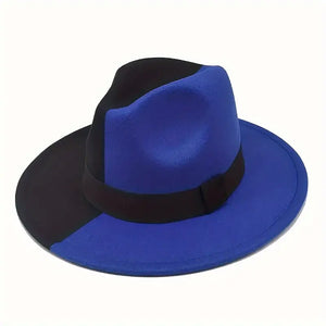 Blue and Black Fedora