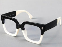 Load image into Gallery viewer, Black &amp; White Clear Glasses
